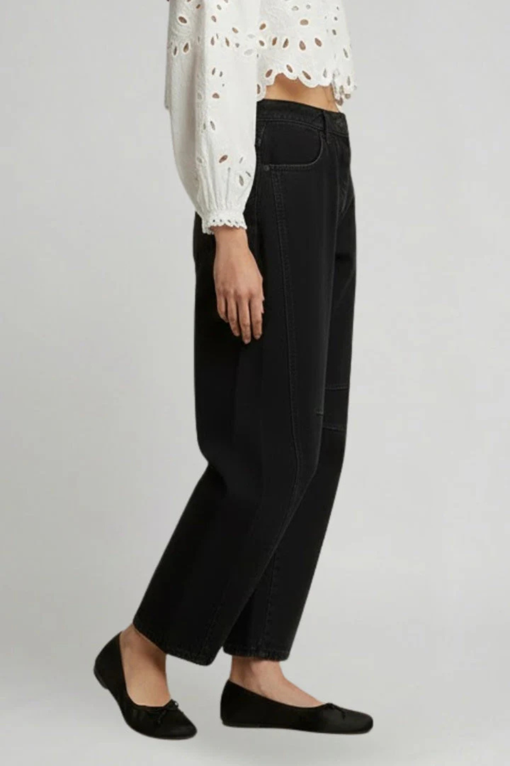 Alessia Romano | High Rise Wide Leg Denim Jeans For Women