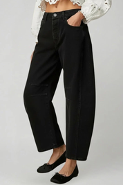 Alessia Romano | High Rise Wide Leg Denim Jeans For Women