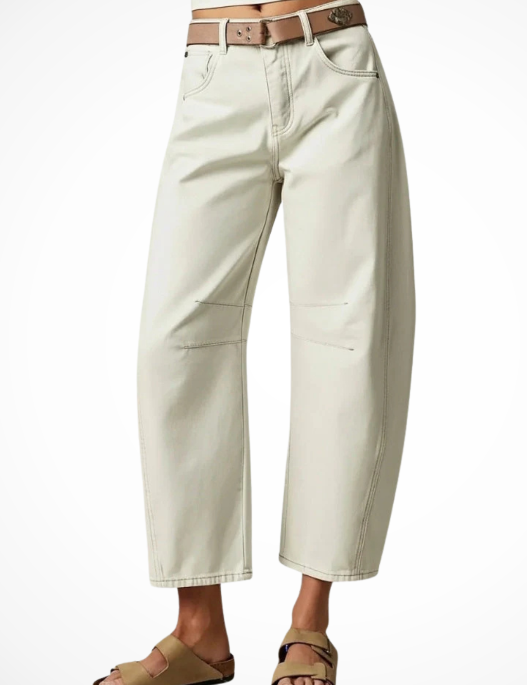 Alessia Romano | High Rise Wide Leg Denim Jeans For Women