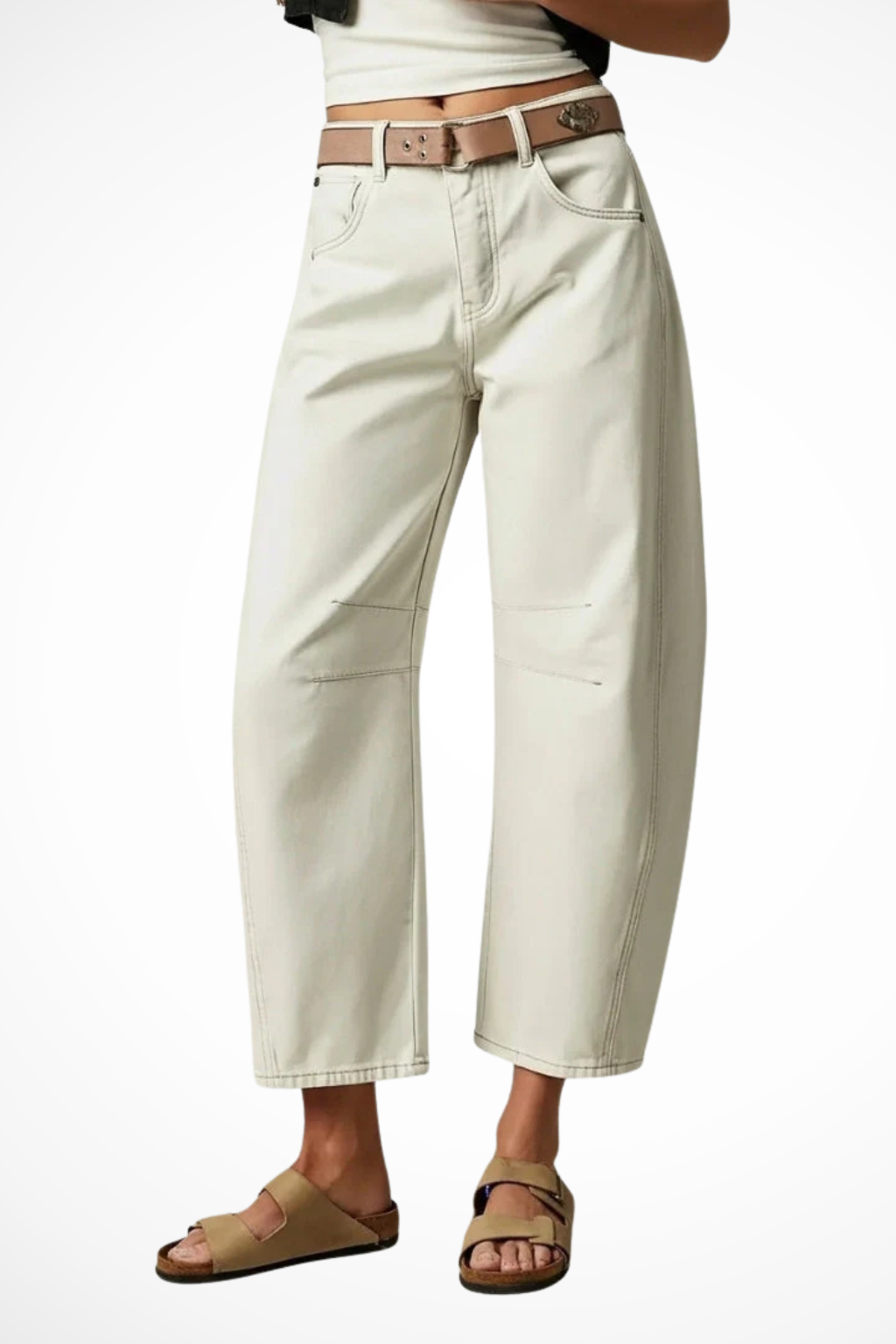 Alessia Romano | High Rise Wide Leg Denim Jeans For Women