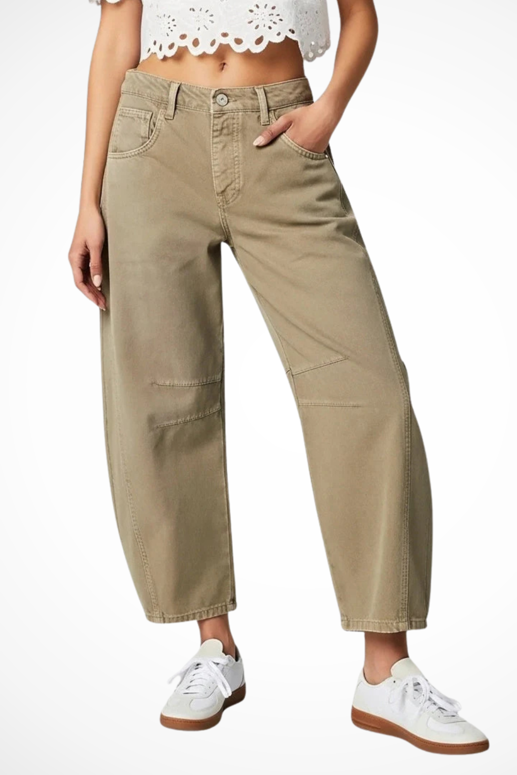 Alessia Romano | High Rise Wide Leg Denim Jeans For Women
