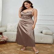 Alessia Romano | Plus Size A-Line Sling Maxi Prom Dress
