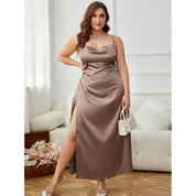 Alessia Romano | Plus Size A-Line Sling Maxi Prom Dress