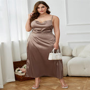 Alessia Romano | Plus Size A-Line Sling Maxi Prom Dress
