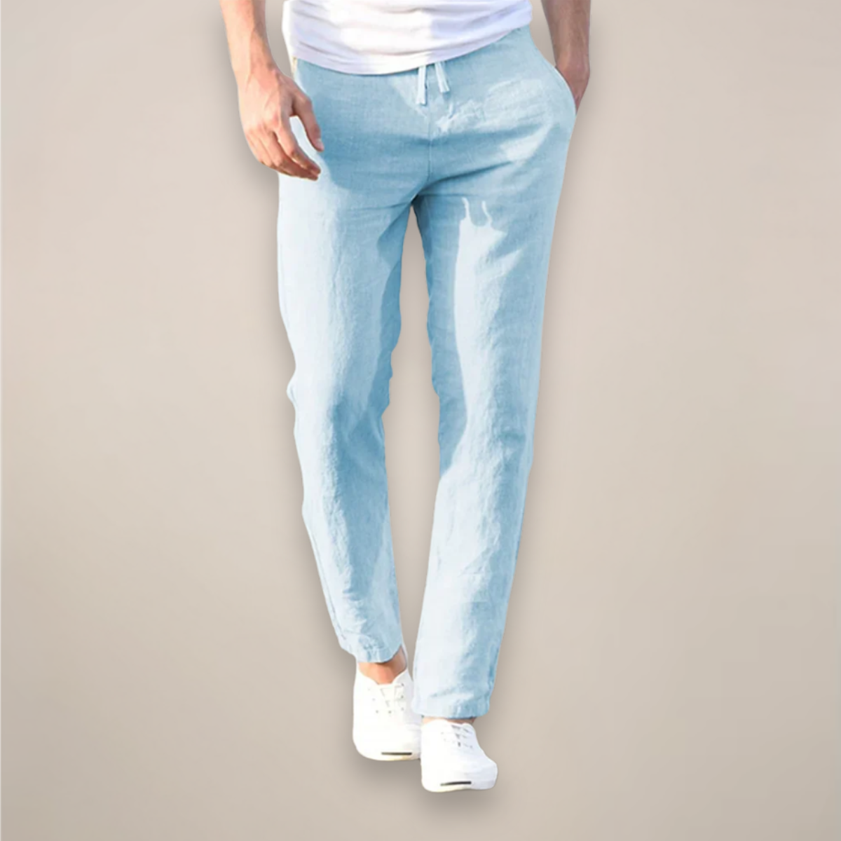 Alessio Davenport | Linen Trousers For Men