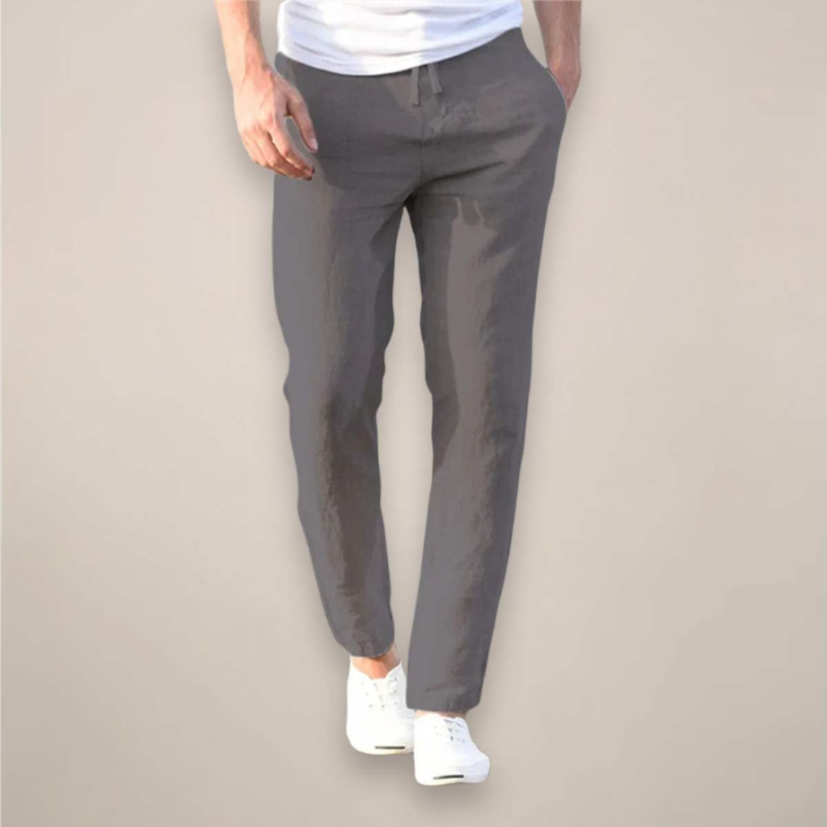 Alessio Davenport | Linen Trousers For Men