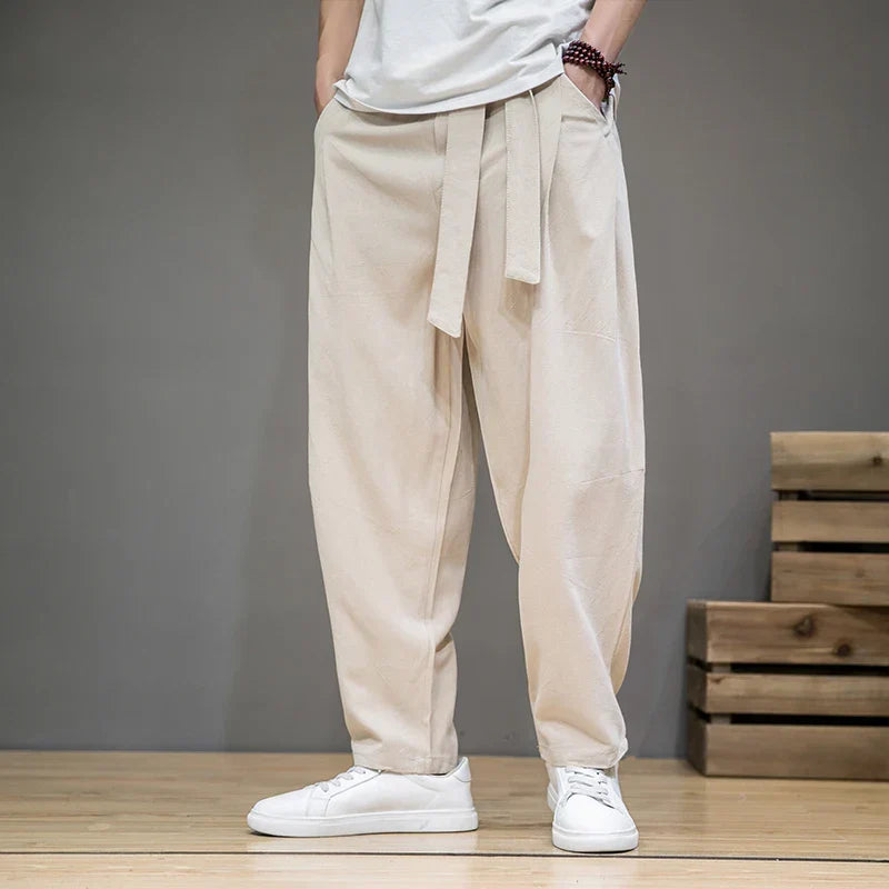 Alexander Kingsley | Relaxed Linen Trousers For Men