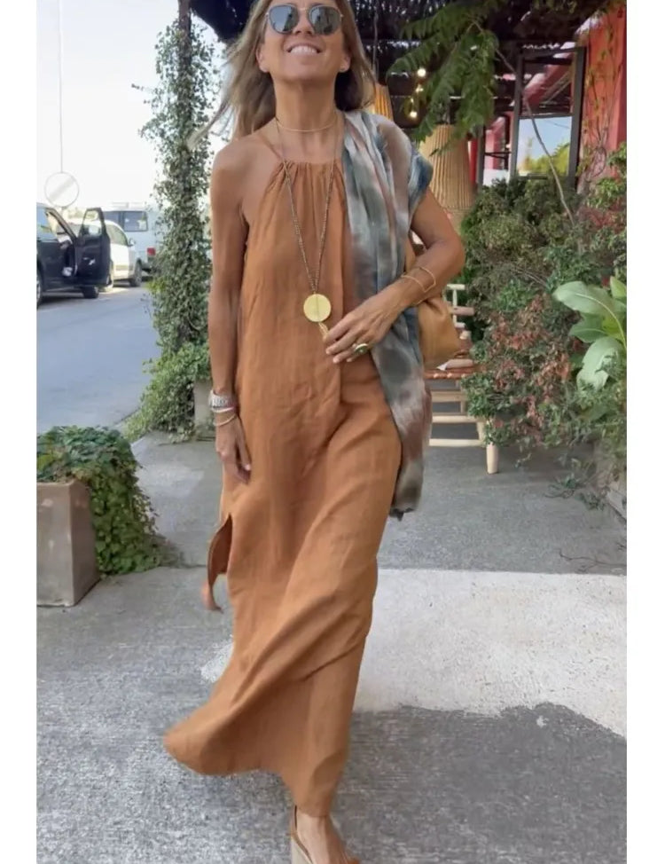Althea Devereux | Summer Halter Maxi Summer Dress