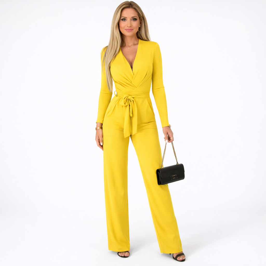 Amelie Charpentier | Elegant Wrap Jumpsuit For Women