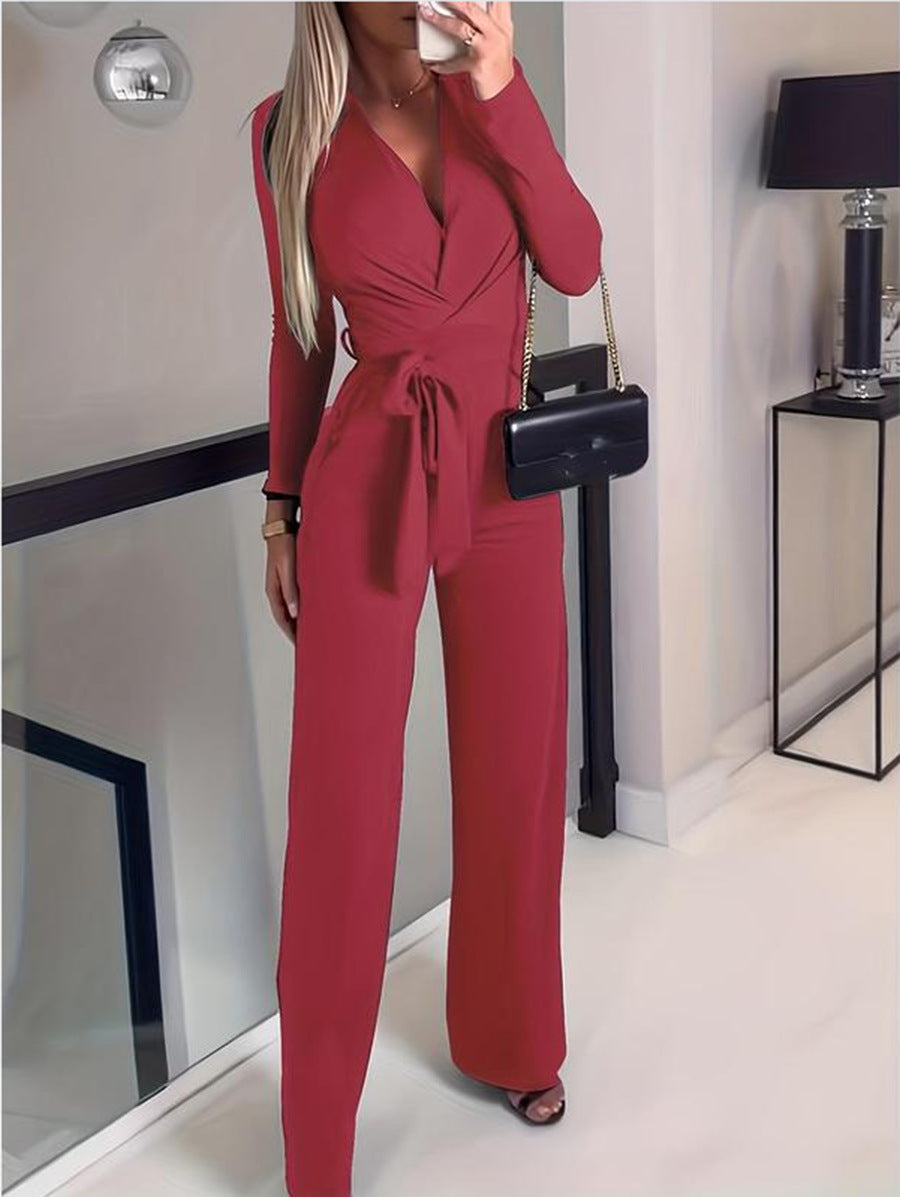 Amelie Charpentier | Elegant Wrap Jumpsuit For Women