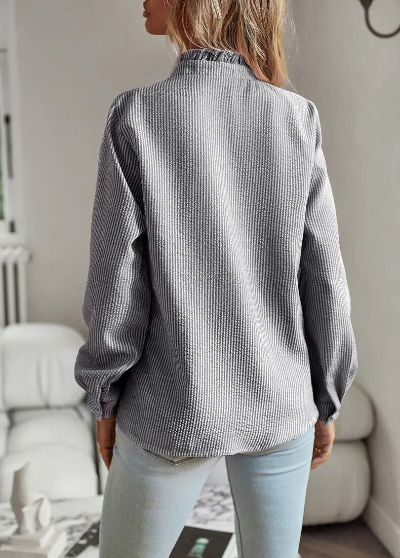 Amélie Dubois | Elegant Ruffle Blouse For Women