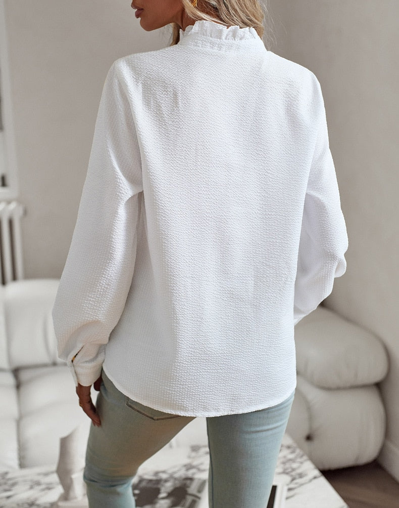 Amélie Dubois | Elegant Ruffle Blouse For Women