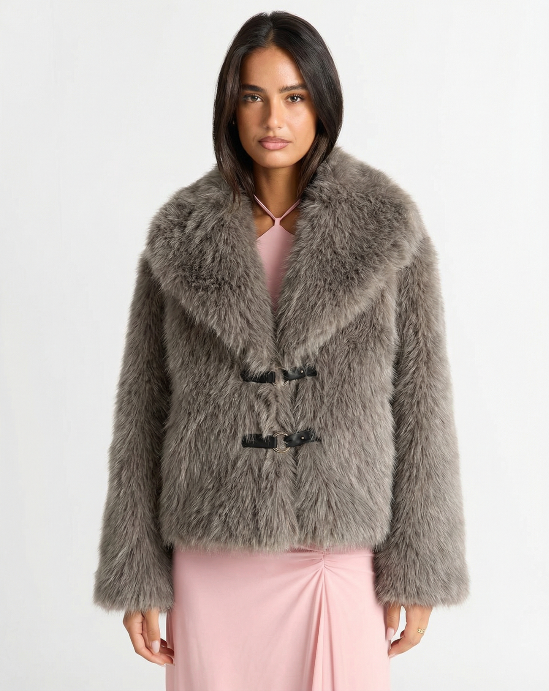 Amélie Dubois | Luxe Faux Fur Statement Jacket For Women
