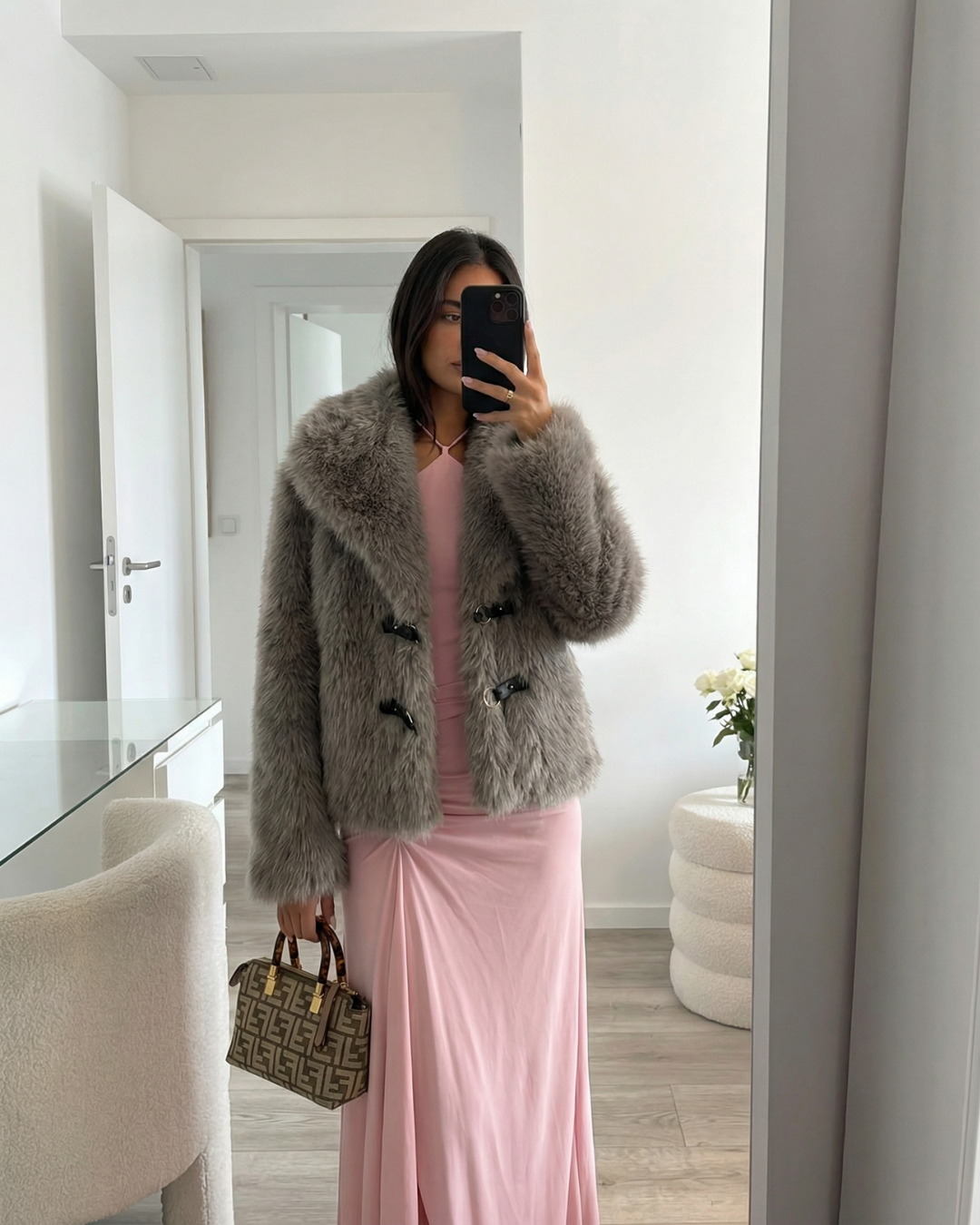 Amélie Dubois | Luxe Faux Fur Statement Jacket For Women