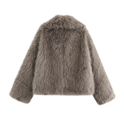 Amélie Dubois | Luxe Faux Fur Statement Jacket For Women