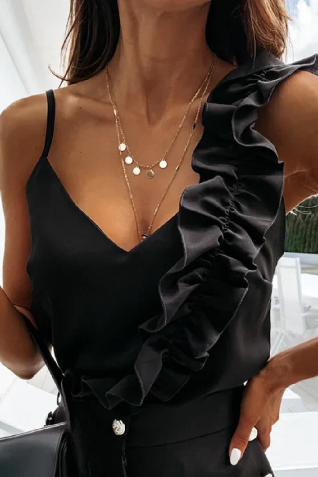 Amélie Dubois | Elegant Ruffle Blouse For Women