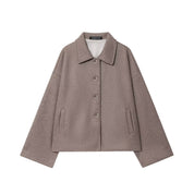 Amélie Repel | Minimal Button Jacket For Women