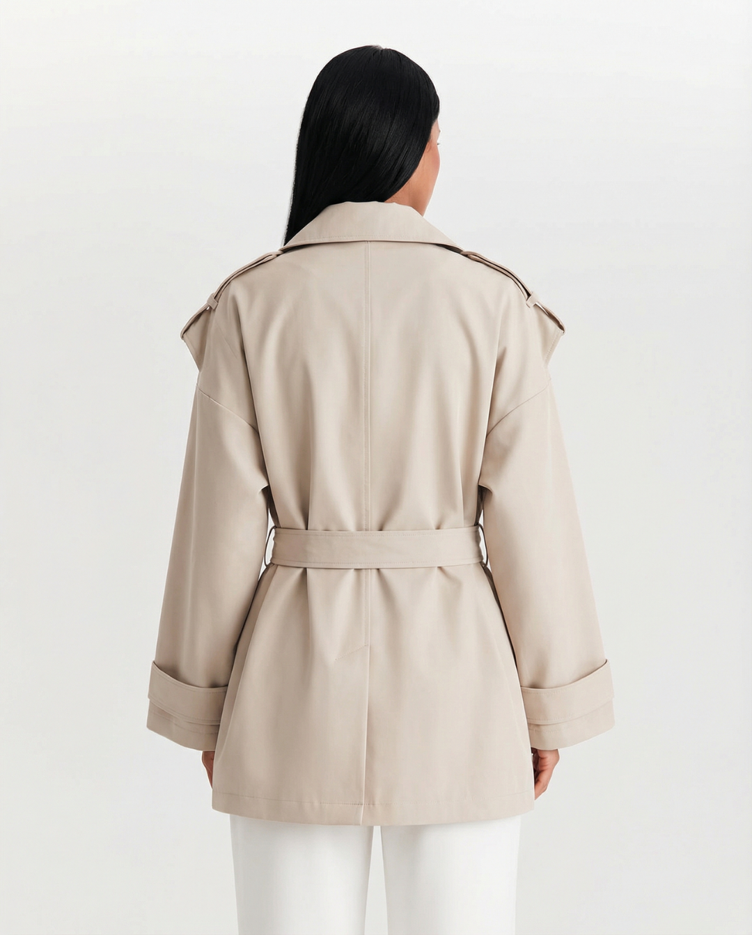 Amélie Rousseau | Structured Belted Utility Jacket For Women