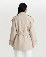 Amélie Rousseau | Structured Belted Utility Jacket For Women