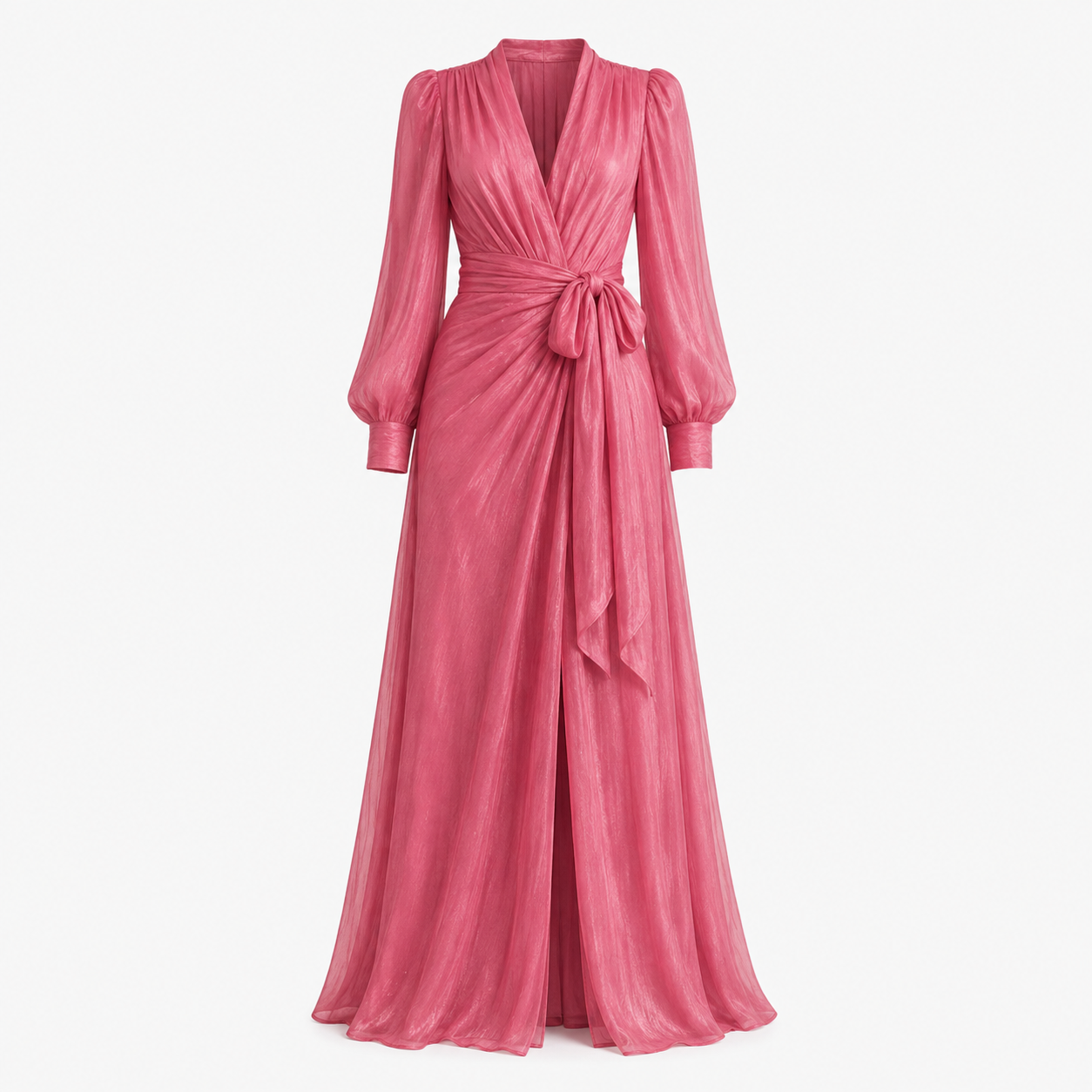 Arabella Voss | Rosénelle Flowing Chiffon Wrap Maxi Dress