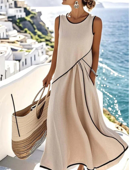 Arabella Kensington | Contrast Trim Maxi Dress For Women