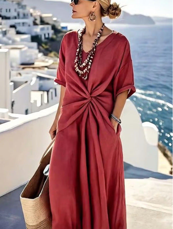 Arabella Kensington | Contrast Trim Maxi Dress For Women