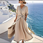 Arabella Kensington | Contrast Trim Maxi Dress For Women