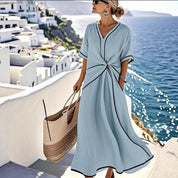 Arabella Kensington | Contrast Trim Maxi Dress For Women