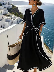 Arabella Kensington | Contrast Trim Maxi Dress For Women