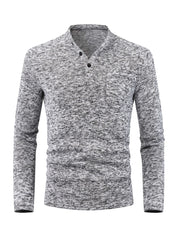 Arthur Beaumont | Classic Long Sleeve Henley For Men