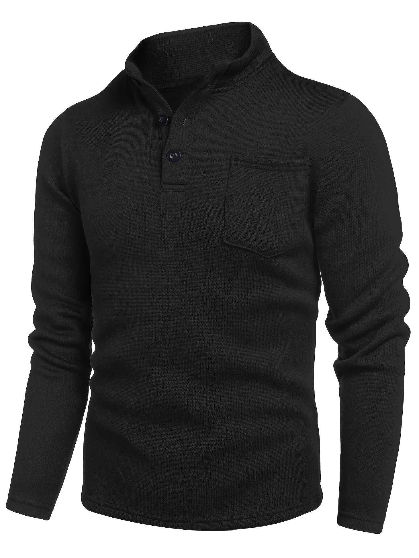 Arthur Beaumont | Classic Long Sleeve Henley For Men
