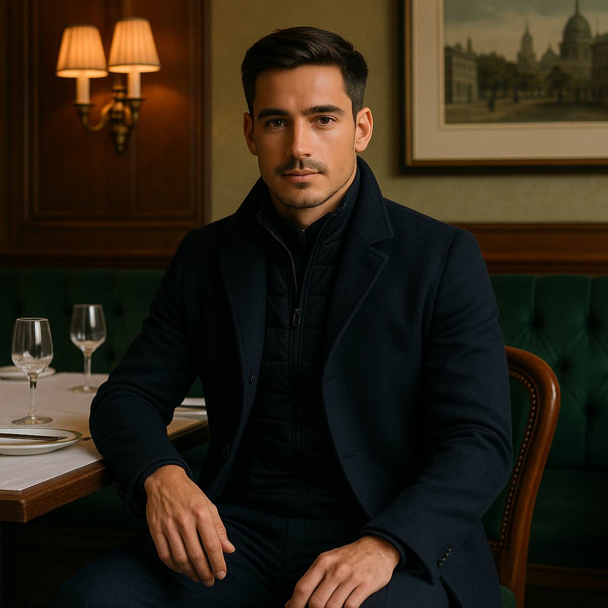 Arthur Kensington | Wool Blend Coat For Men