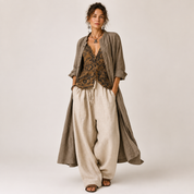 Astrid Holloway | Relaxed Three-Piece Layered Linen Set