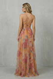 Emmeline Voss | Watercolour Romance Tulle Maxi Dress