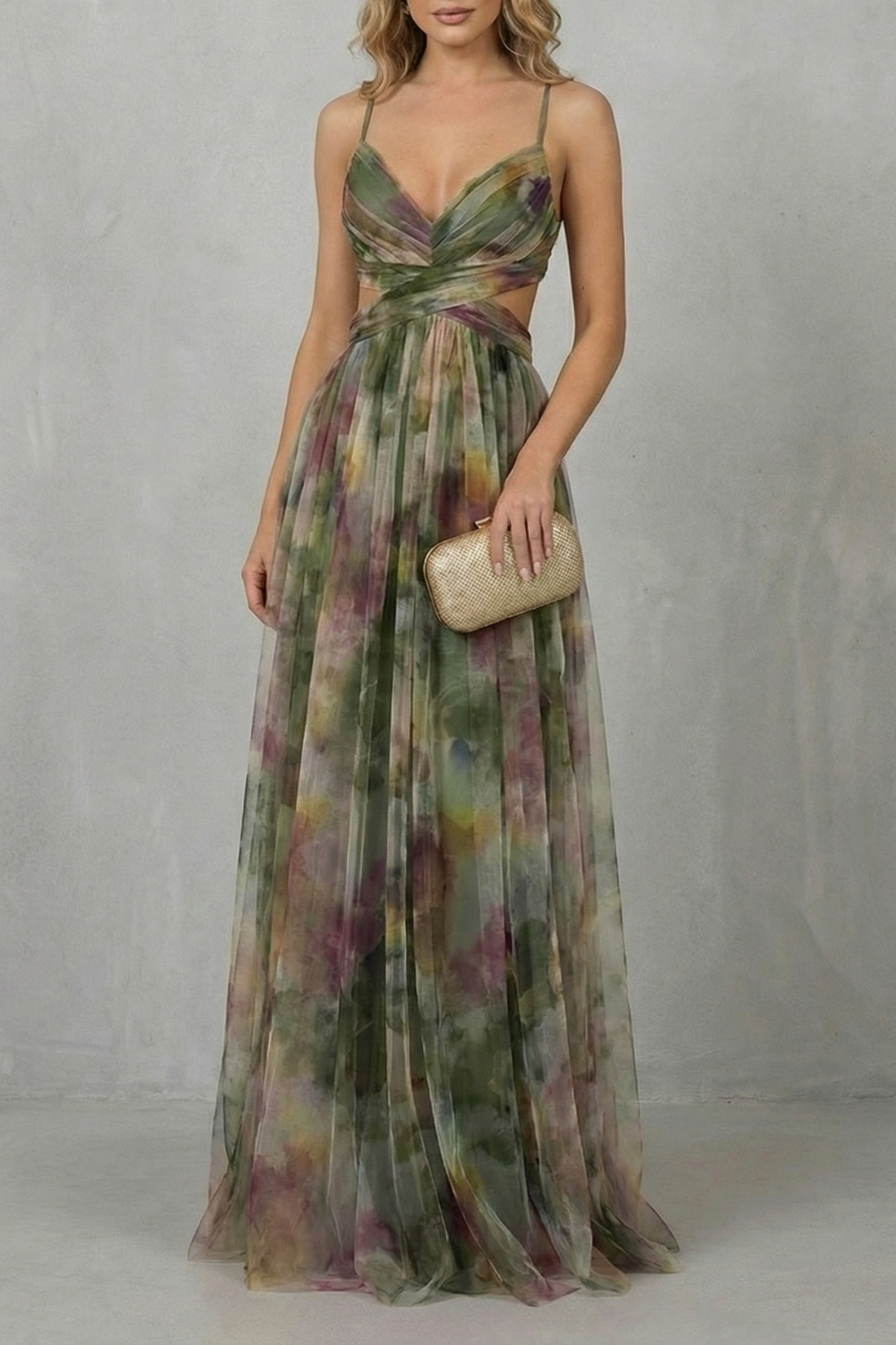 Emmeline Voss | Watercolour Romance Tulle Maxi Dress