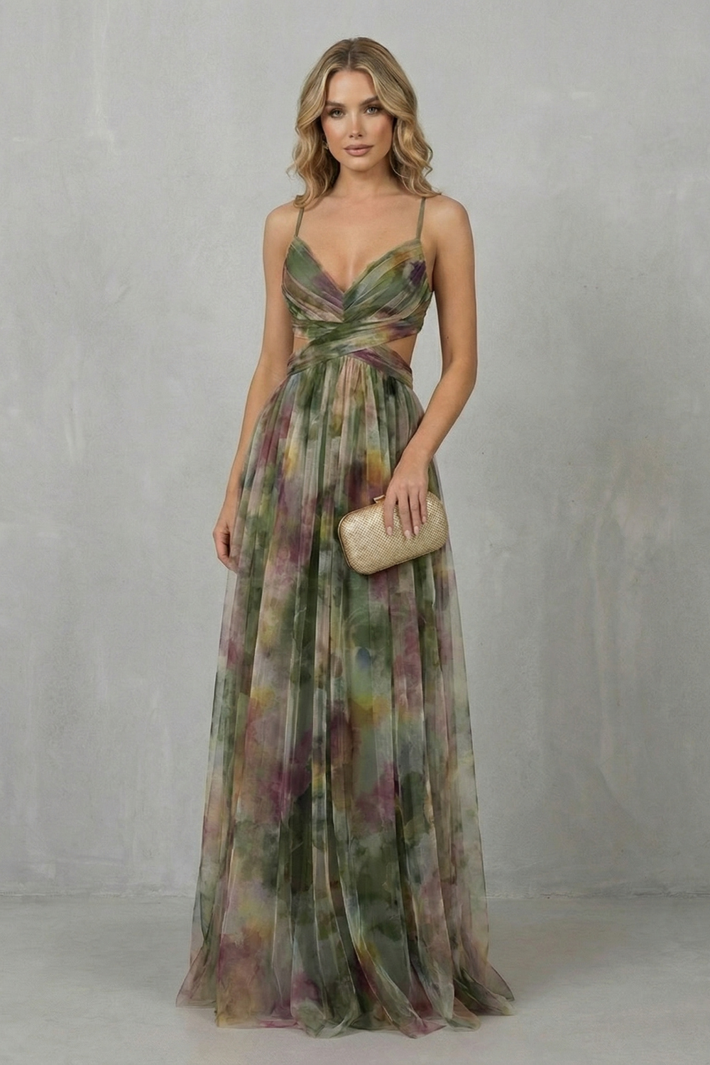 Emmeline Voss | Watercolour Romance Tulle Maxi Dress
