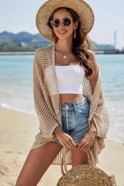 Aurélie Beaumont | Crochet Open Front Cover Up For Women