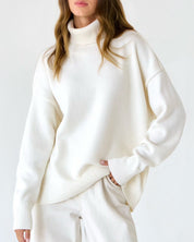 Aurélie Beaumont | Luxe Turtleneck Knit Sweater For Women