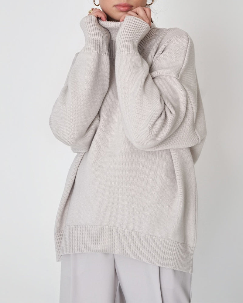 Aurélie Beaumont | Luxe Turtleneck Knit Sweater For Women