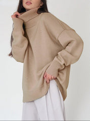 Aurélie Beaumont | Luxe Turtleneck Knit Sweater For Women