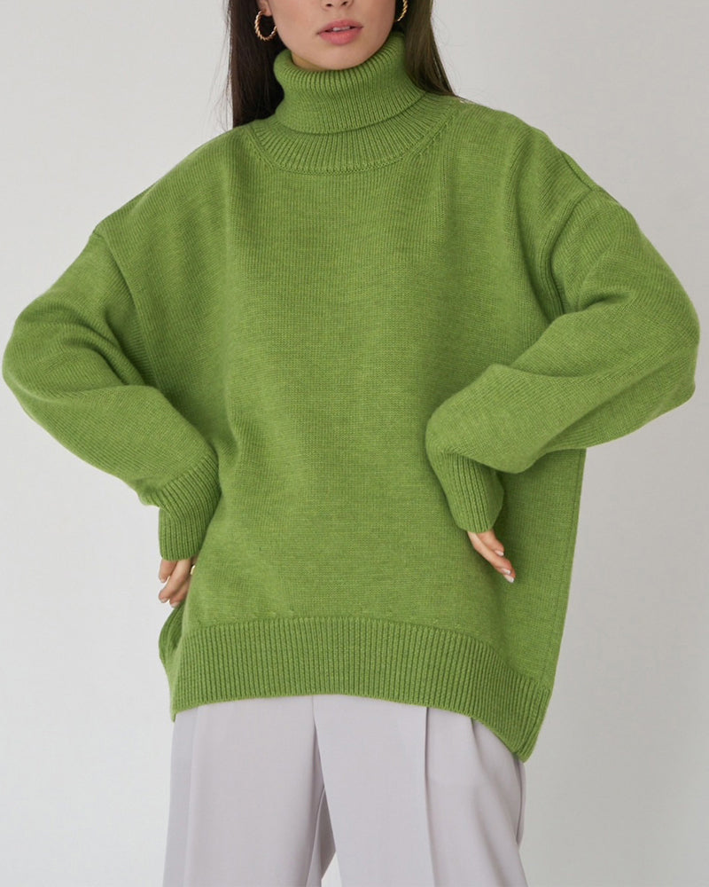 Aurélie Beaumont | Luxe Turtleneck Knit Sweater For Women