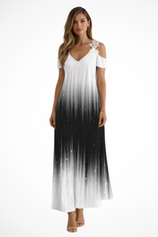 Aurélie Fontaine | Floral Lace Shoulder Maxi Dress For Women