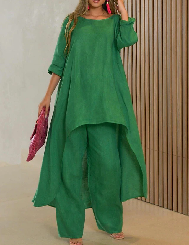 Aurélie Fontaine | Flowing Elegance Two-Piece Set For Women