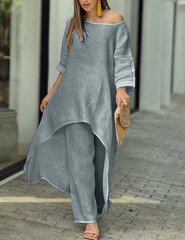 Aurélie Fontaine | Flowing Elegance Two-Piece Set For Women