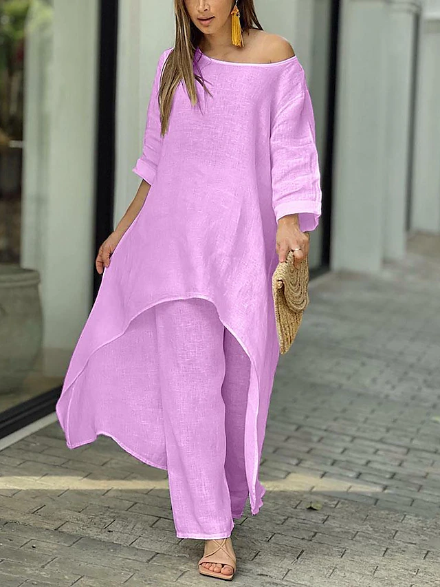 Aurélie Fontaine | Flowing Elegance Two-Piece Set For Women