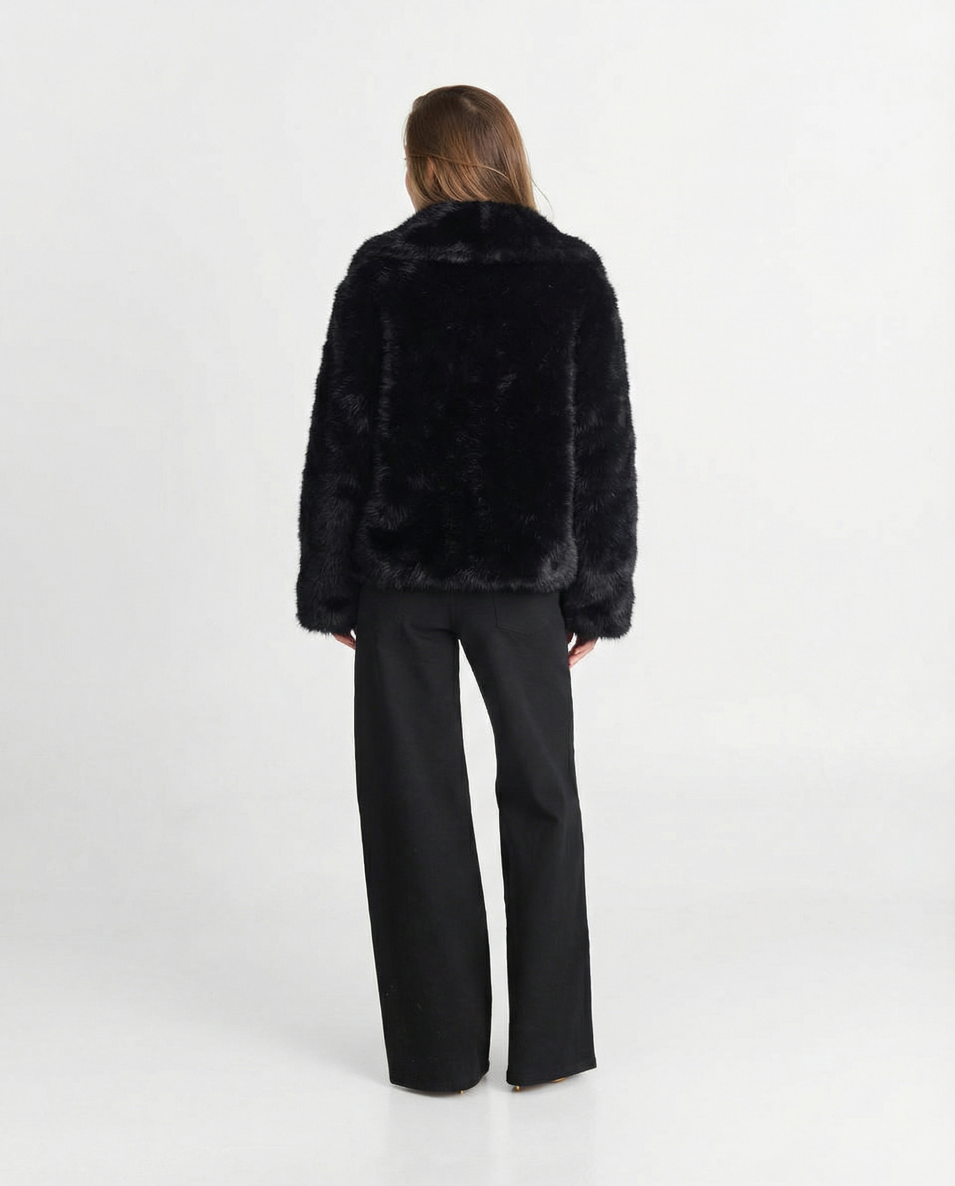 Aurélie Fontaine | Luxe Faux Fur Cropped Jacket For Women