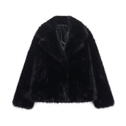 Aurélie Fontaine | Luxe Faux Fur Cropped Jacket For Women