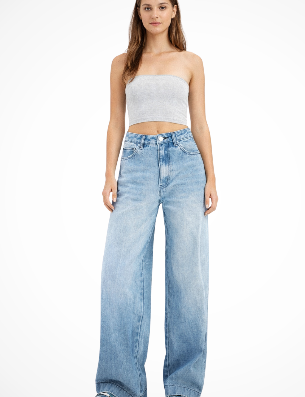 Aurélie Fontaine | Wide Leg Denim Boyfriend Jeans For Women