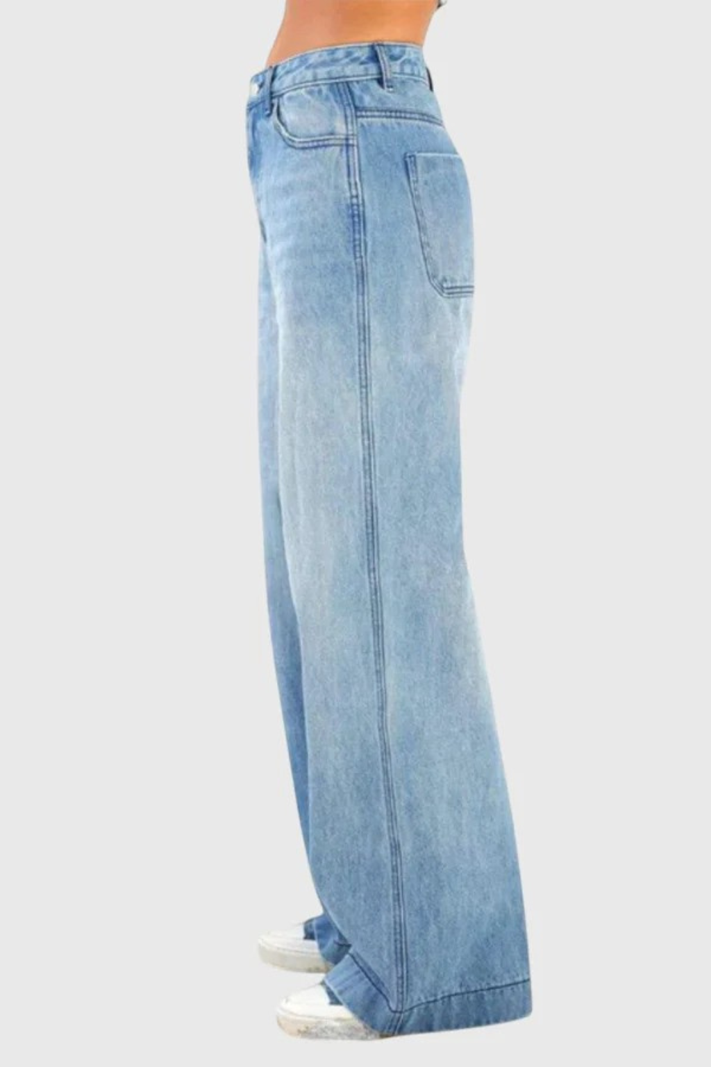 Aurélie Fontaine | Wide Leg Denim Boyfriend Jeans For Women