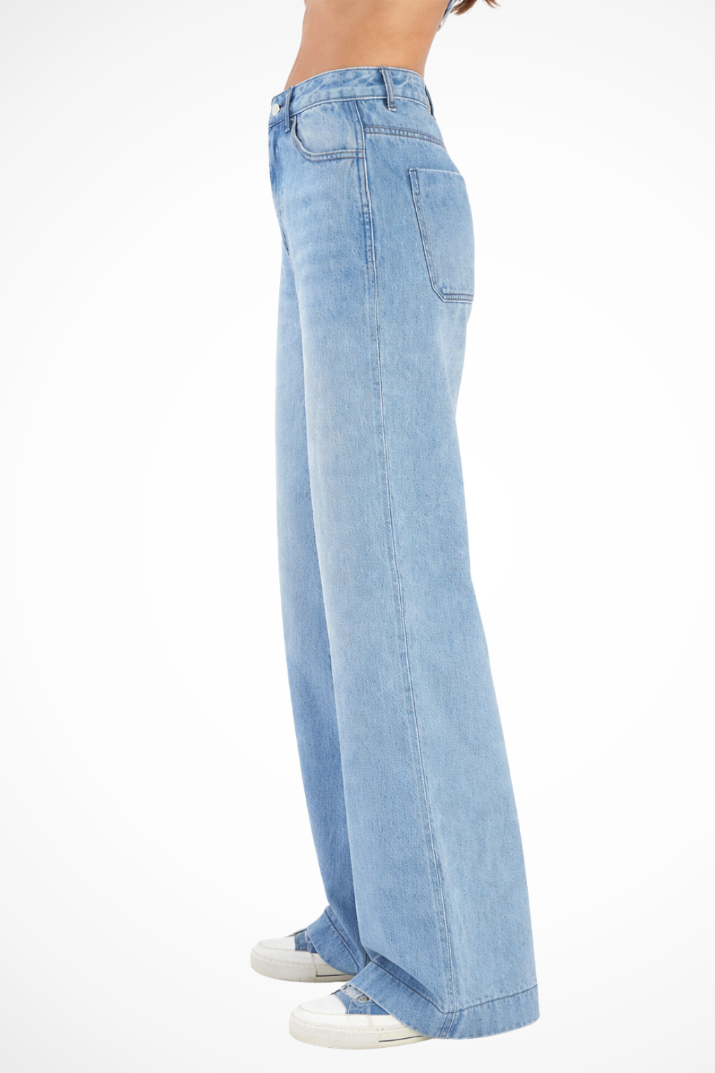 Aurélie Fontaine | Wide Leg Denim Boyfriend Jeans For Women